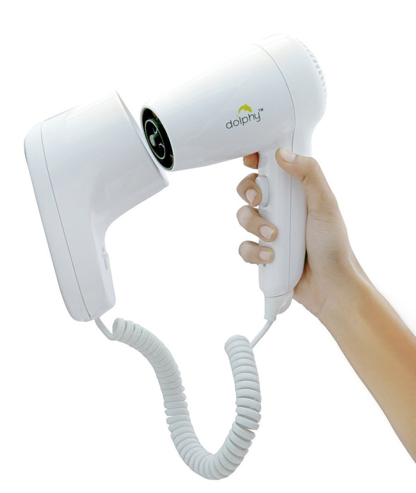 Dolphy Wall Mount Hair Dryer (1200W - White)