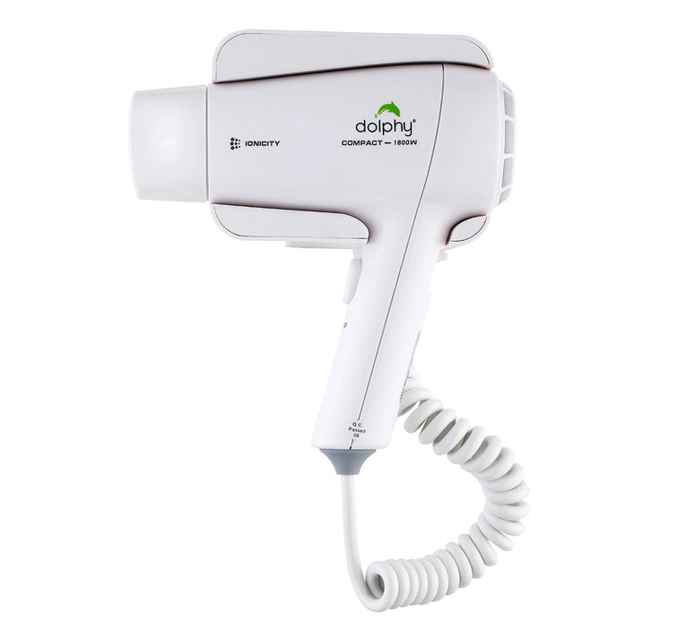 Dolphy Wall Mount Hair Dryer (1800W - Hot and Cold)