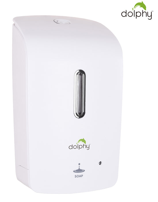 Dolphy Plaza Automatic Soap/Sanitiser Dispenser (1000mL - White) | Commercial Soap Dispenser Australia