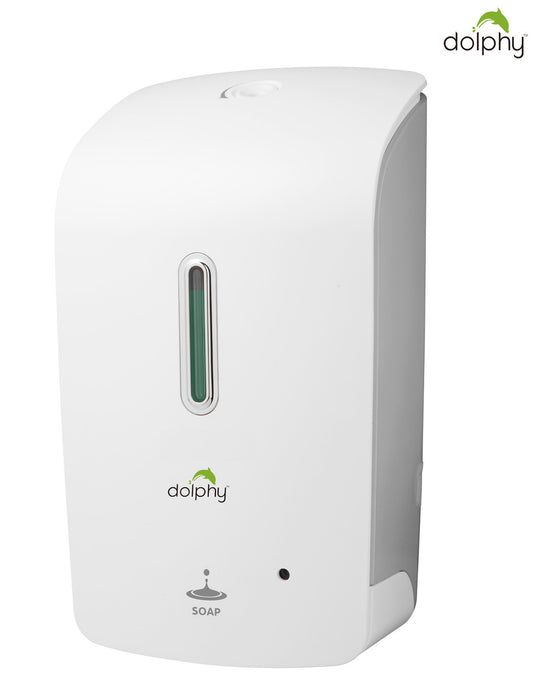 Dolphy Plaza Automatic Soap/Sanitiser Dispenser (1000mL - White) | Commercial Soap Dispenser Australia