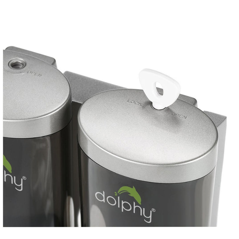 Dolphy Soap Dispenser (Set of Two - 200mL - Transparent Black) Australia
