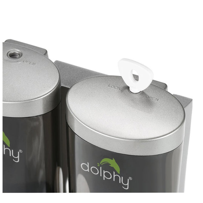 Dolphy Soap Dispenser (Set of Two - 200mL - Transparent Black) Australia