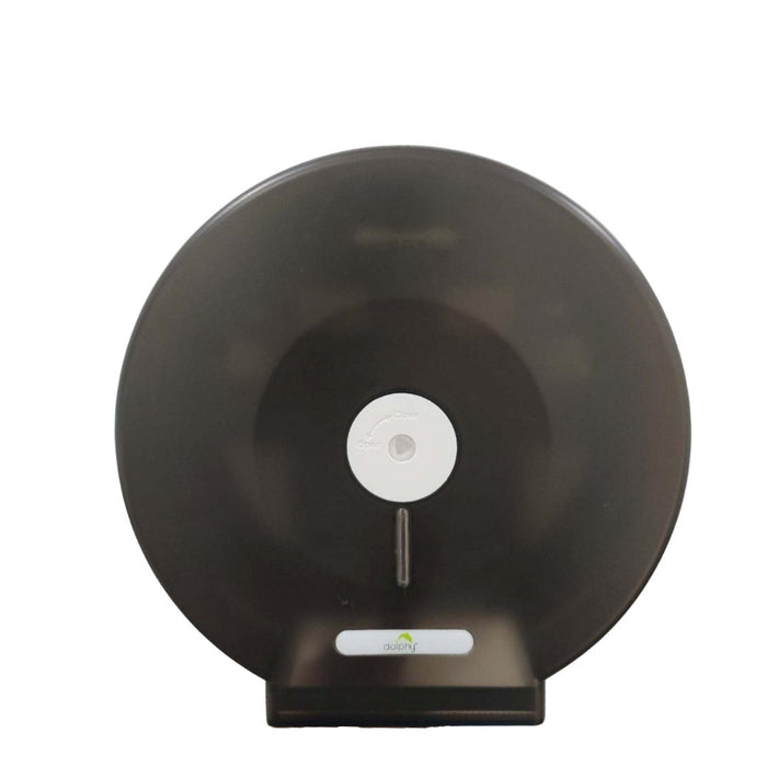 Dolphy Jumbo Toilet Roll Dispenser (Plastic - Transparent Grey)