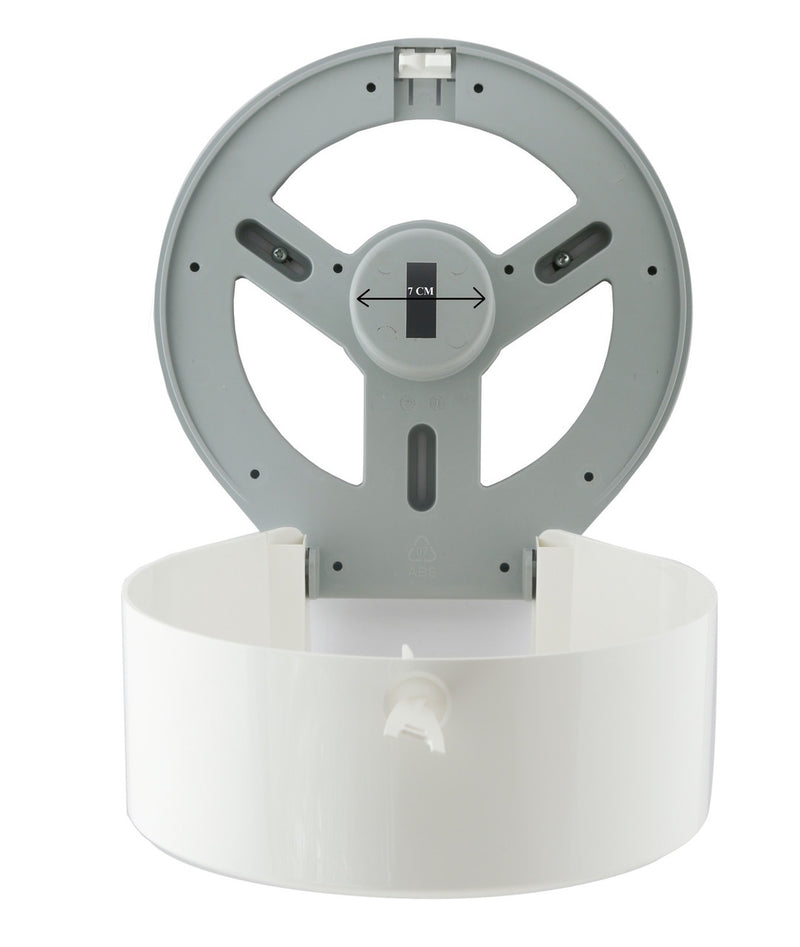 Dolphy Jumbo Toilet Roll Dispenser (Plastic - White) | Commercial Toilet Paper Dispenser Australia
