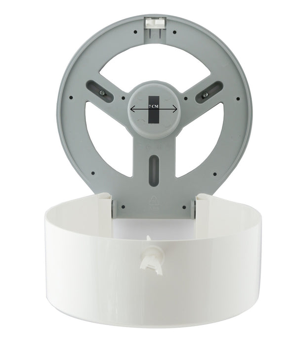 Dolphy Jumbo Toilet Roll Dispenser (Plastic - White)