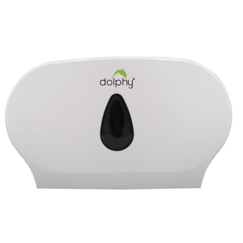 Dolphy Twin Jumbo Toilet Roll Dispenser (Plastic) | Commercial Toilet Paper Dispenser Australia