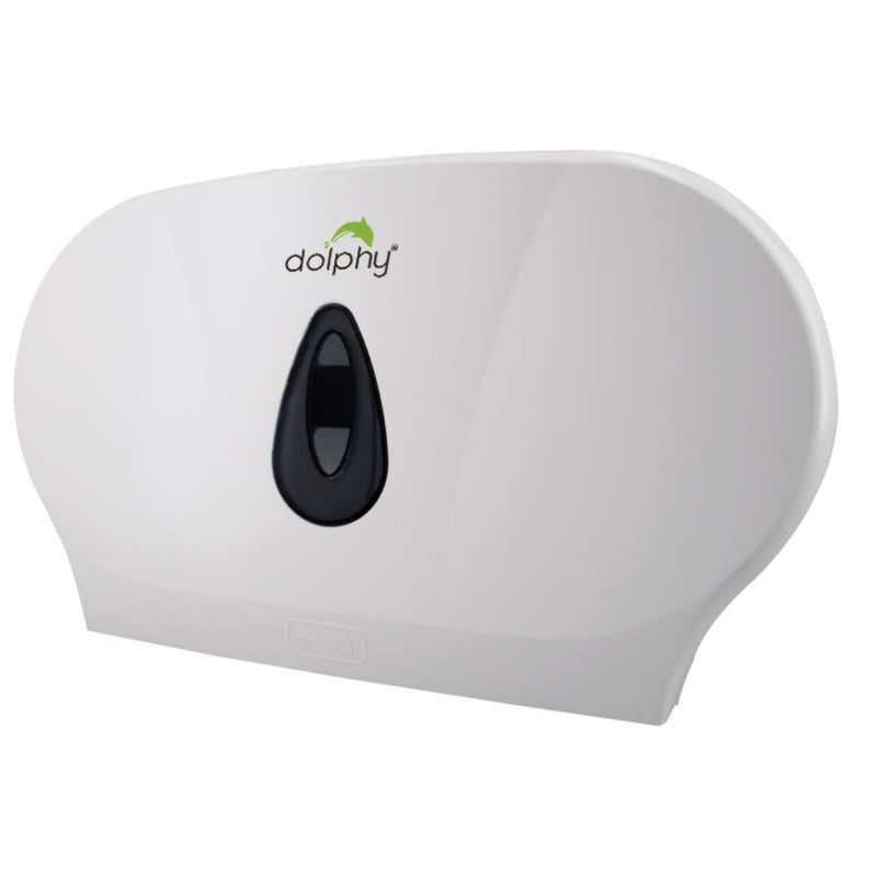 Dolphy Twin Jumbo Toilet Roll Dispenser (Plastic) | Commercial Toilet Paper Dispenser Australia