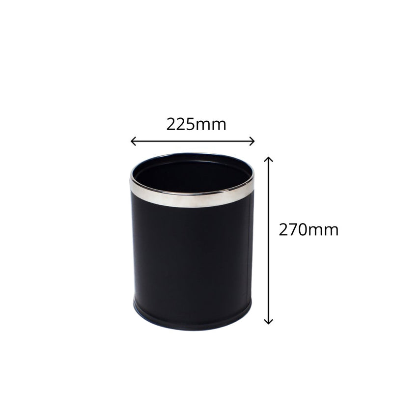 Dolphy Round Leatherette Room Bin (10L) | Commercial Waste Bin Australia