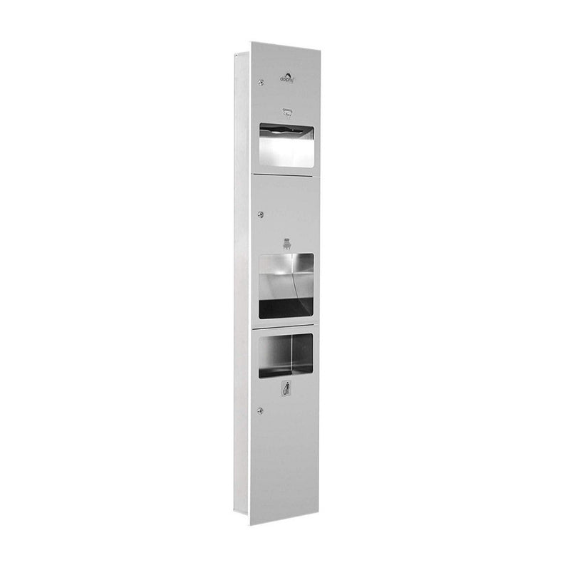 Dolphy 3-In-1 Washroom Recessed Panel (Stainless Steel) | Commercial Soap Dispenser Australia