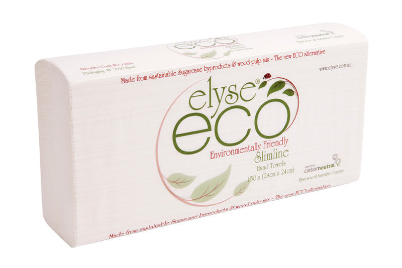 Elyse Eco Ultraslim Hand Towel – 150 Sheets x 16 Packs (P-HTE2426)