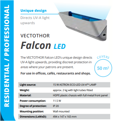 Falcon LED- Flying Insect Killer Light Trap