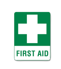 Aero Healthcare Poly First Aid Sign (Small)