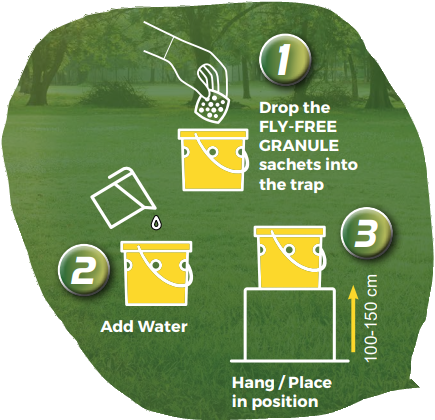 Fly Free Granules – 400g (8 x 50g Packs)