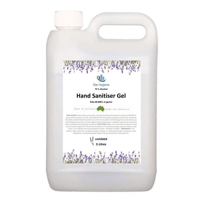 Hand Sanitiser Liquid 5L | Lavender | 70% Alcohol Hand Sanitiser Refill | Star Hygiene