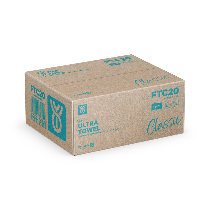 Classic Ultra Hand Towel 1 Ply (4,000 Sheets)