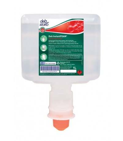 DEB INSTANT FOAM HAND SANITISER TOUCH FREE 1L (CTN 3) (IFS1TF)