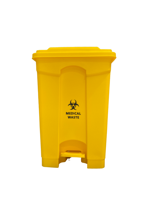 Yellow Medical & Clinical Waste Pedal Bin 45L