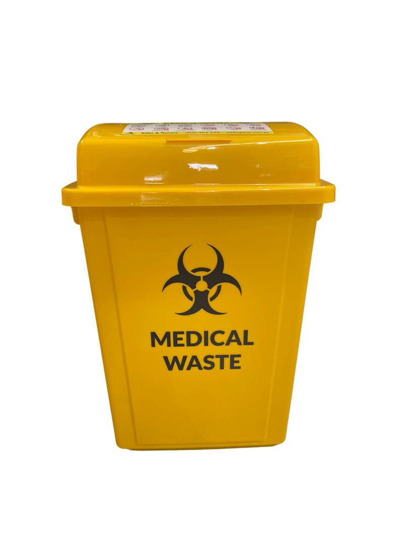 STAR HYGIENE 42L YELLOW MEDICAL/CLINICAL WASTE UNIT