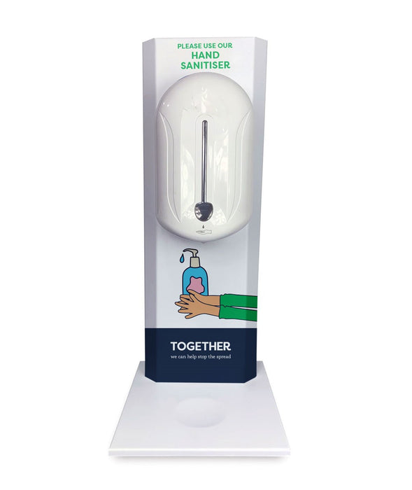 SANIDESK -#"Touch free" Hand sanitiser on a desk stand