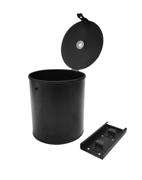 STAINLESS STEEL MATTE BLACK WALL MOUNTED METAL WIPES DISPENSER