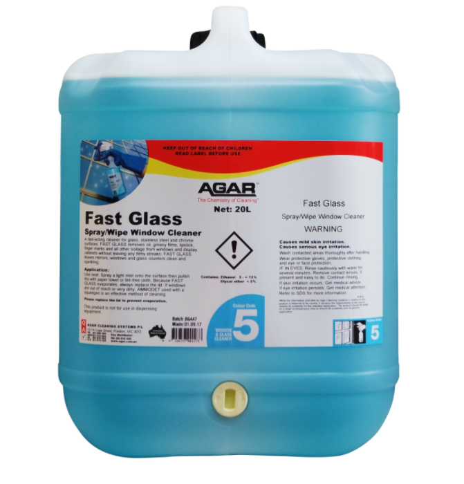 AGAR Fast Glass Spray & Wipe Window Cleaner (20L)