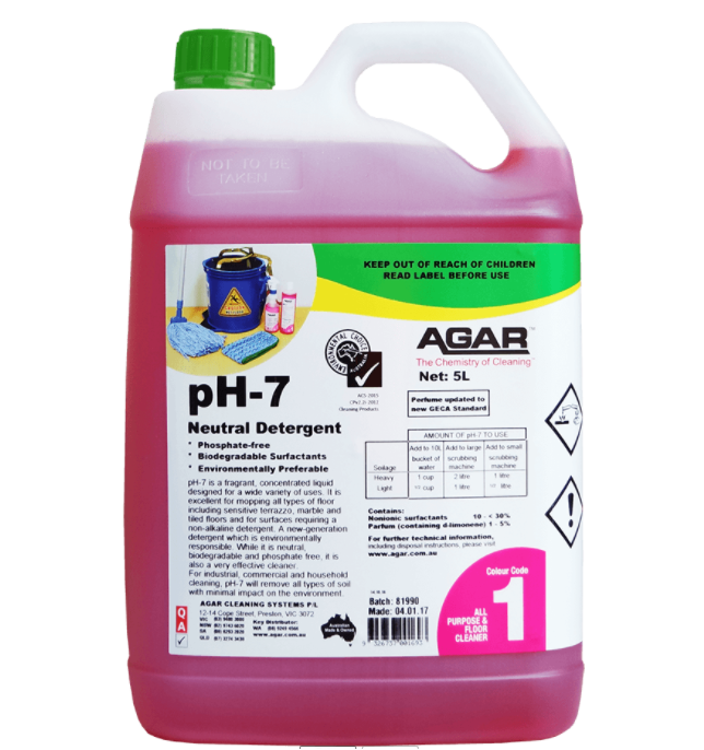 AGAR pH-7 Neutral Detergent (5L)