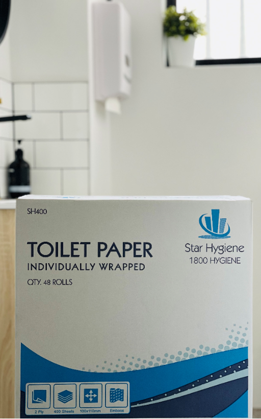 Toilet Paper 2 Ply 400 Sheets (CTN 48) | Star Hygiene – Individually Wrapped