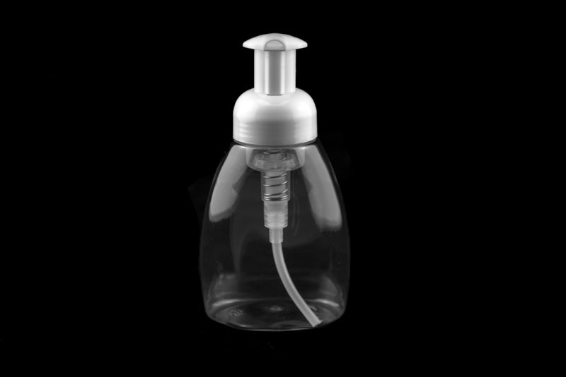 STAR HYGIENE 250ml Clear PET Plastic Bottle with QUALITY Foaming Pump Top