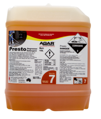 AGAR Presto Degreaser (15L)