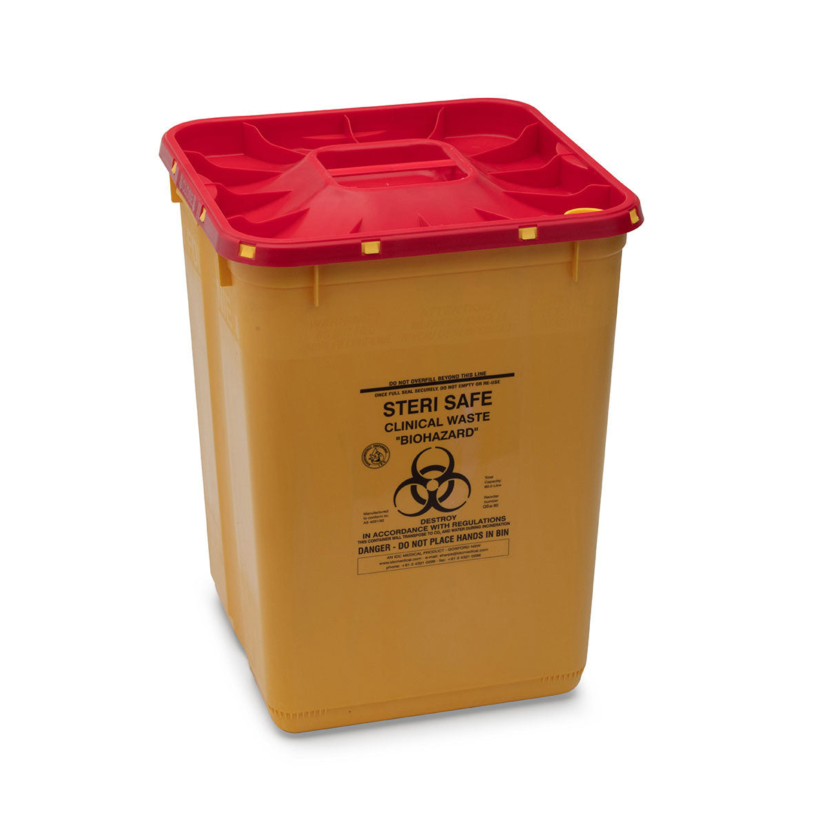 MEDICAL WASTE / SHARPS CONTAINERS: STERI Safe - 60 litre - Star Hygiene