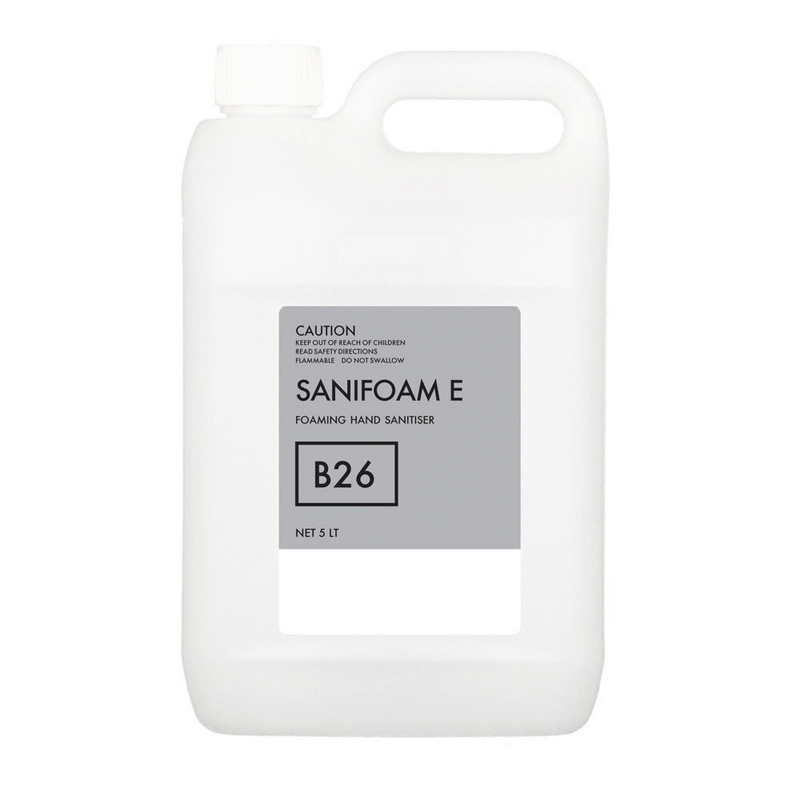 Sanifoam-E 5L Antibacterial Hand Soap | Commercial Foaming Hand Wash Refill for Washrooms & Healthcare Facilities