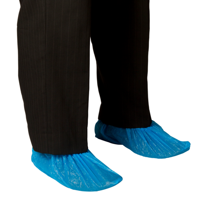Bastion Chlorinated Polyethylene Shoe Cover (Blue - CTN 2000)