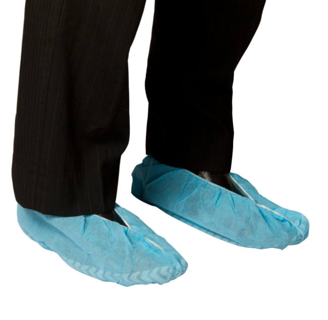 Bastion Polypropylene Shoe Covers (Non Slip - Blue)