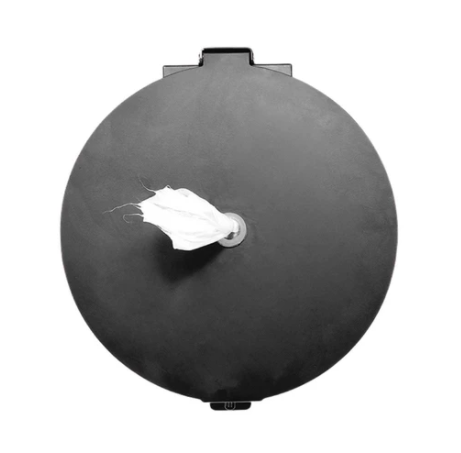 STAINLESS STEEL MATTE BLACK WALL MOUNTED METAL WIPES DISPENSER
