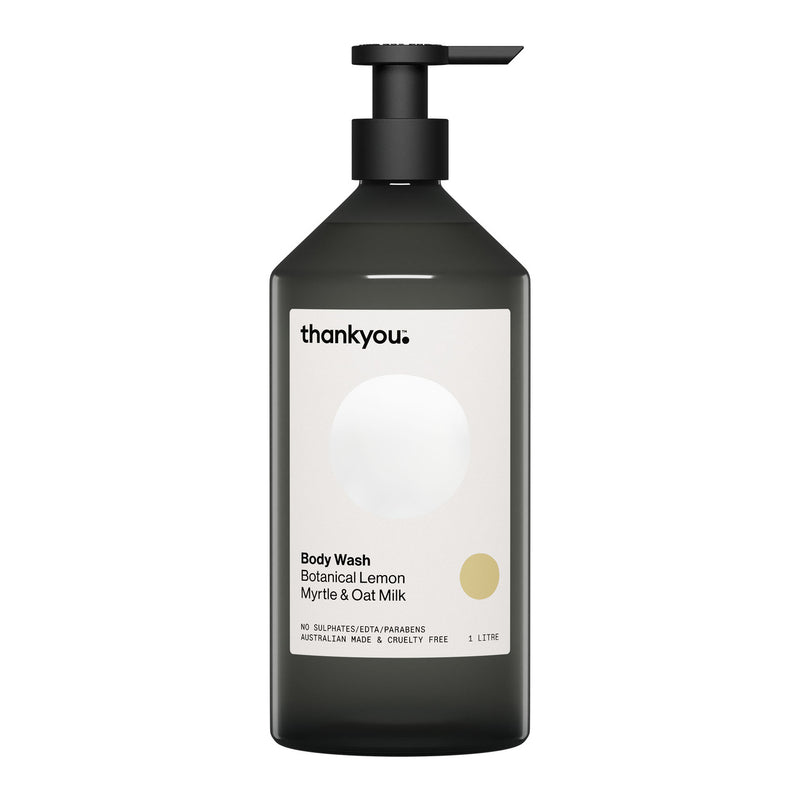 Thankyou. Body Wash (Botanical Lemon Myrtle & Oat Milk, 1L)
