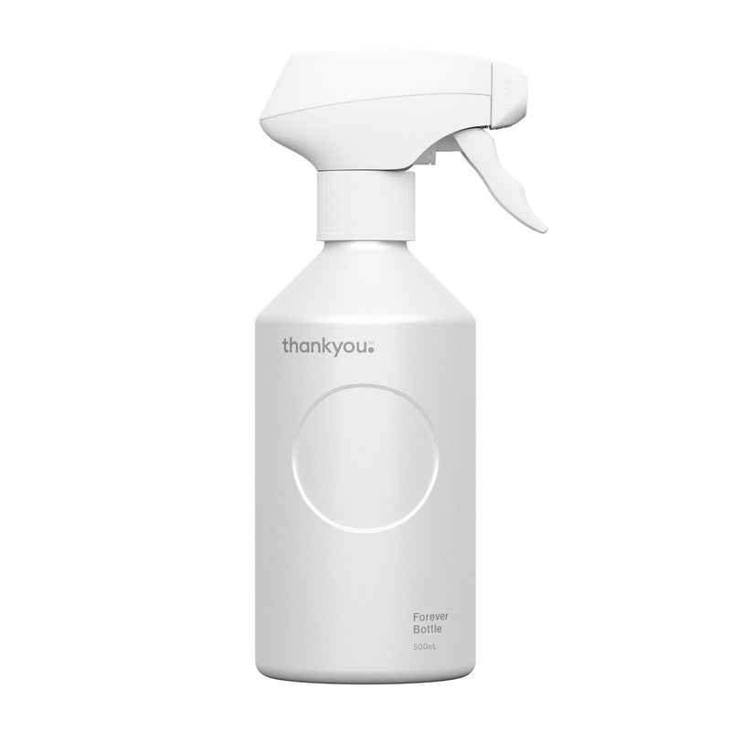 Thankyou™ Forever Bottle White Aluminium Trigger Spray 500mL