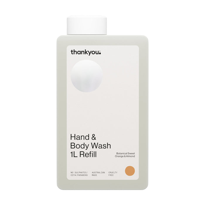 Thankyou™ Hand & Body Wash  Botanical Sweet Orange & Almond Refill 1L