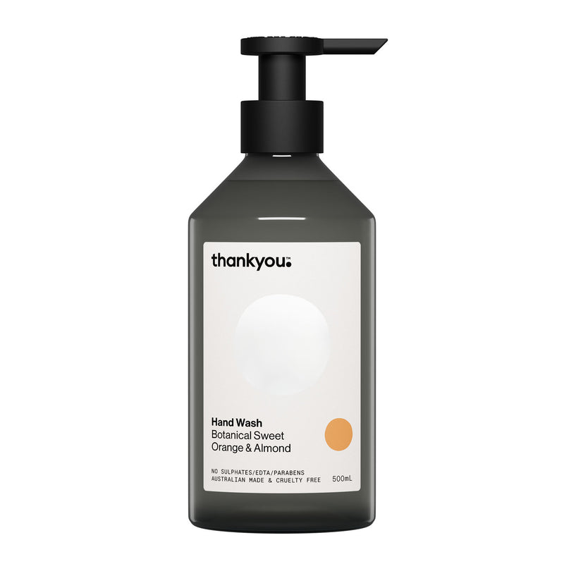 Thankyou Natural Hand Wash Sweet Orange & Almond 500ml – Case of 3