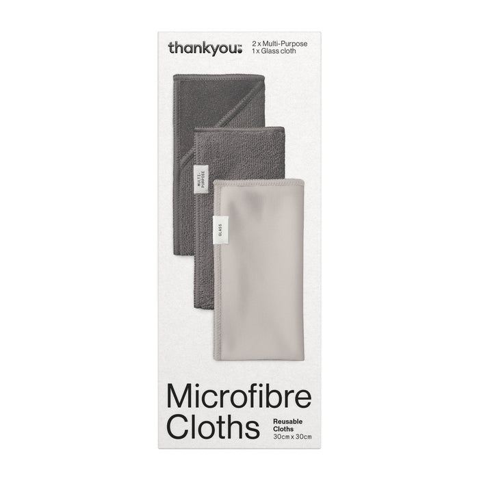 Thankyou™ Microfibre Cloths 3 pack