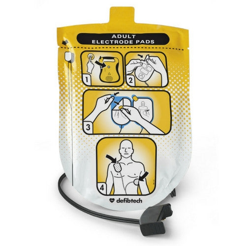 Defibtech Adult Defibrillator Pads – Lifeline Fully & Semi Auto AED (DDP-100)
