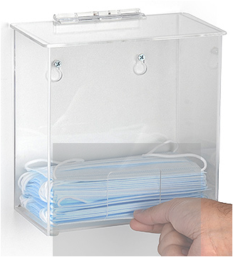 Face Mask Dispenser Gravity Fed PPE Mask Holder Dispenser for Shops and Offices