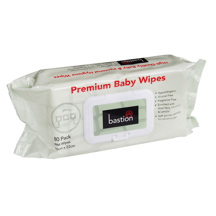 Bastion Premium Baby Wipes (CTN 20)