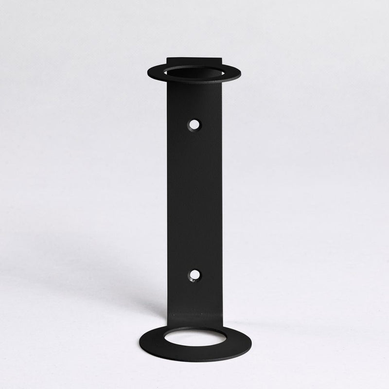 Designstuff Sanitiser & Soap Dispenser Holder, Wallmount Single Bracket 500ml – Matte Black