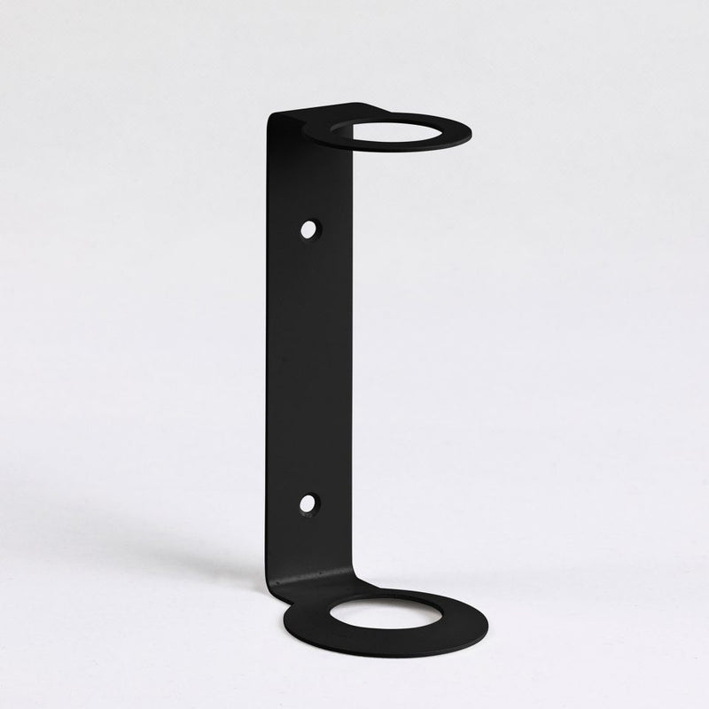 Designstuff Sanitiser & Soap Dispenser Holder, Wallmount Single Bracket 500ml – Matte Black