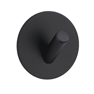 Designstuff Self-Adhesive Hook, Pack of 3 – Matte Black