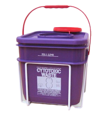 Purple Cytotoxic Container – 12.5L Square 125mm