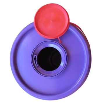 Purple Cytotoxic Container – 23L Round 125mm