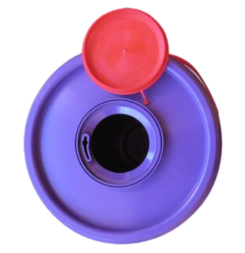 PURPLE CYTOTOXIC CONTAINER: 23lt. purple round 125mm