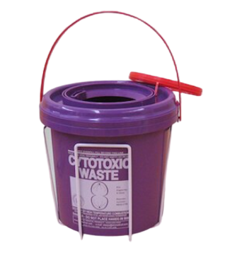 Purple Cytotoxic Container – 4.75L Round 90mm